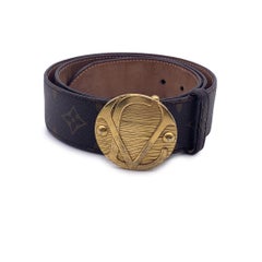 Louis Vuitton Monogram Canvas 1904 Buckle Waist Belt 90/36 M9671