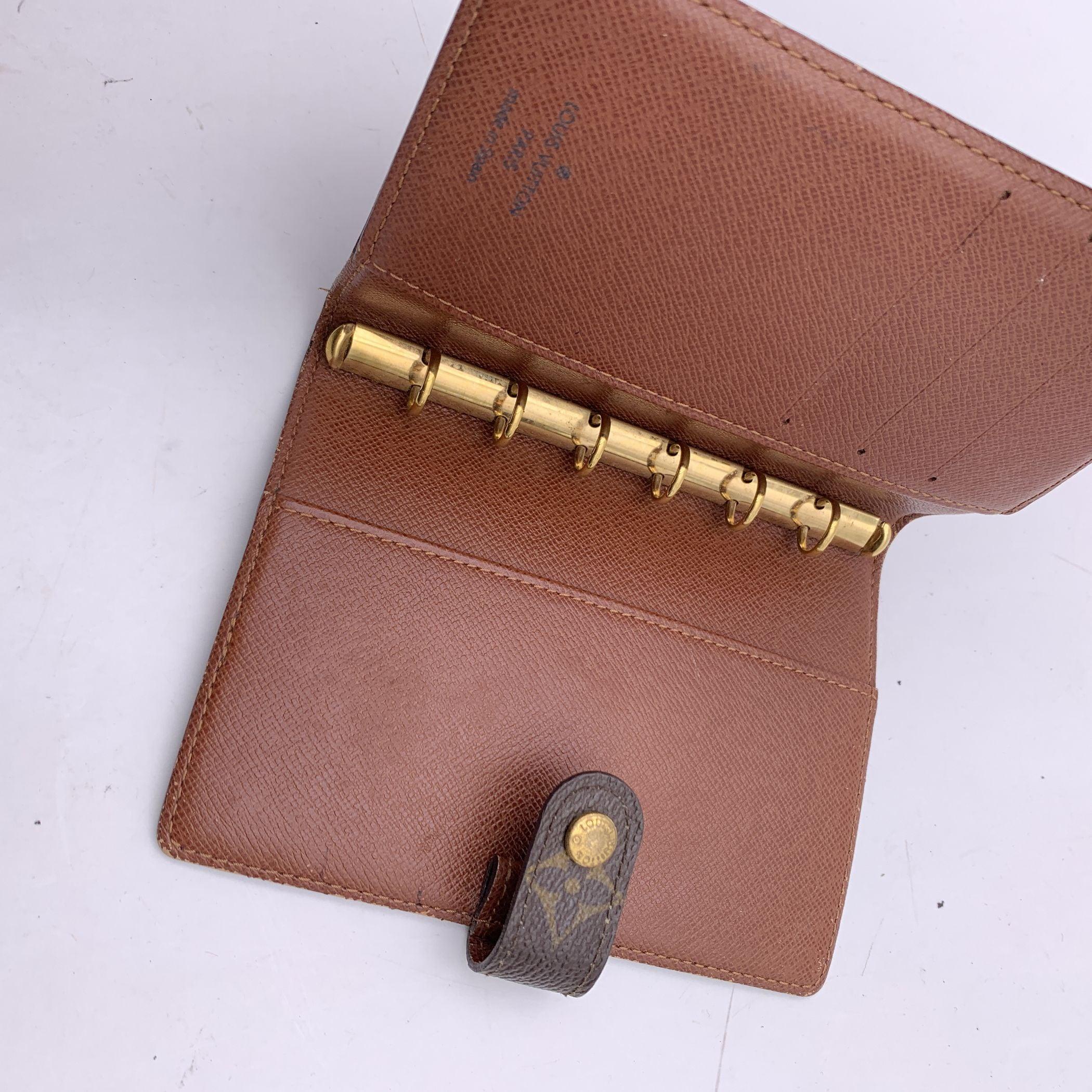 Louis Vuitton Monogram Canvas 6 Ring Small Agenda Cover PM In Excellent Condition For Sale In Rome, Rome