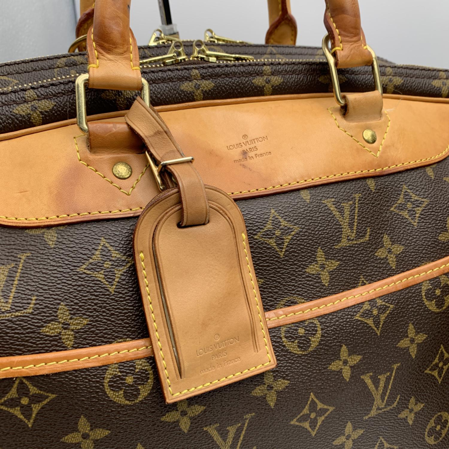 Women's or Men's Louis Vuitton Monogram Canvas Alize 24 Heures Soft Travel Bag