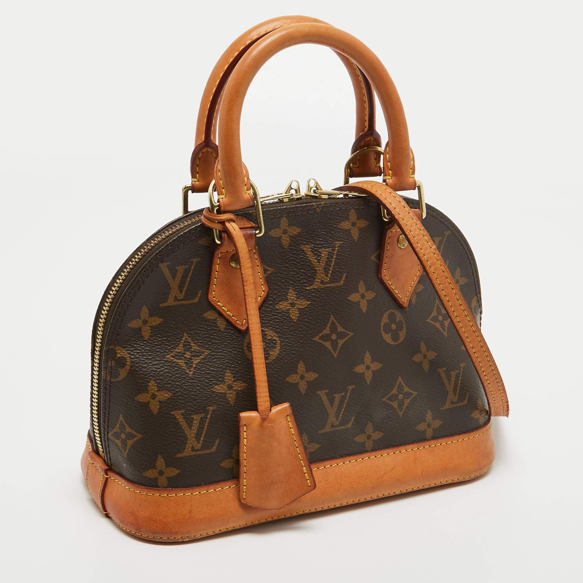 Louis Vuitton Monogram Canvas Alma BB Bag In Fair Condition In Dubai, Al Qouz 2