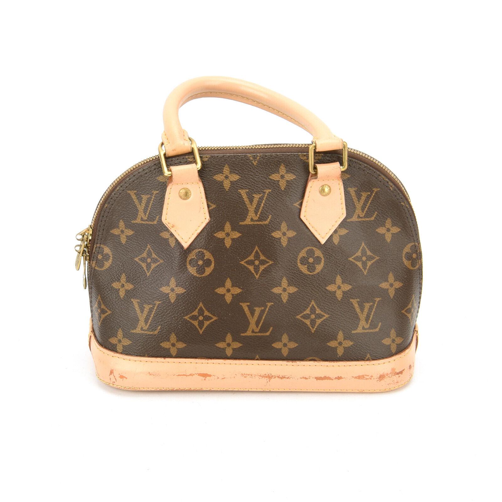 Louis Vuitton Monogram Canvas Alma BB Bag (Pre Loved) In Fair Condition For Sale In Montreal, Quebec
