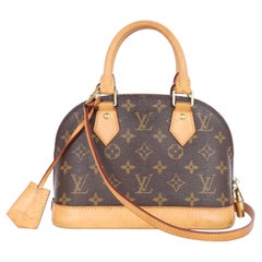 Louis Vuitton Monogram Canvas Alma BB Satchel Brown