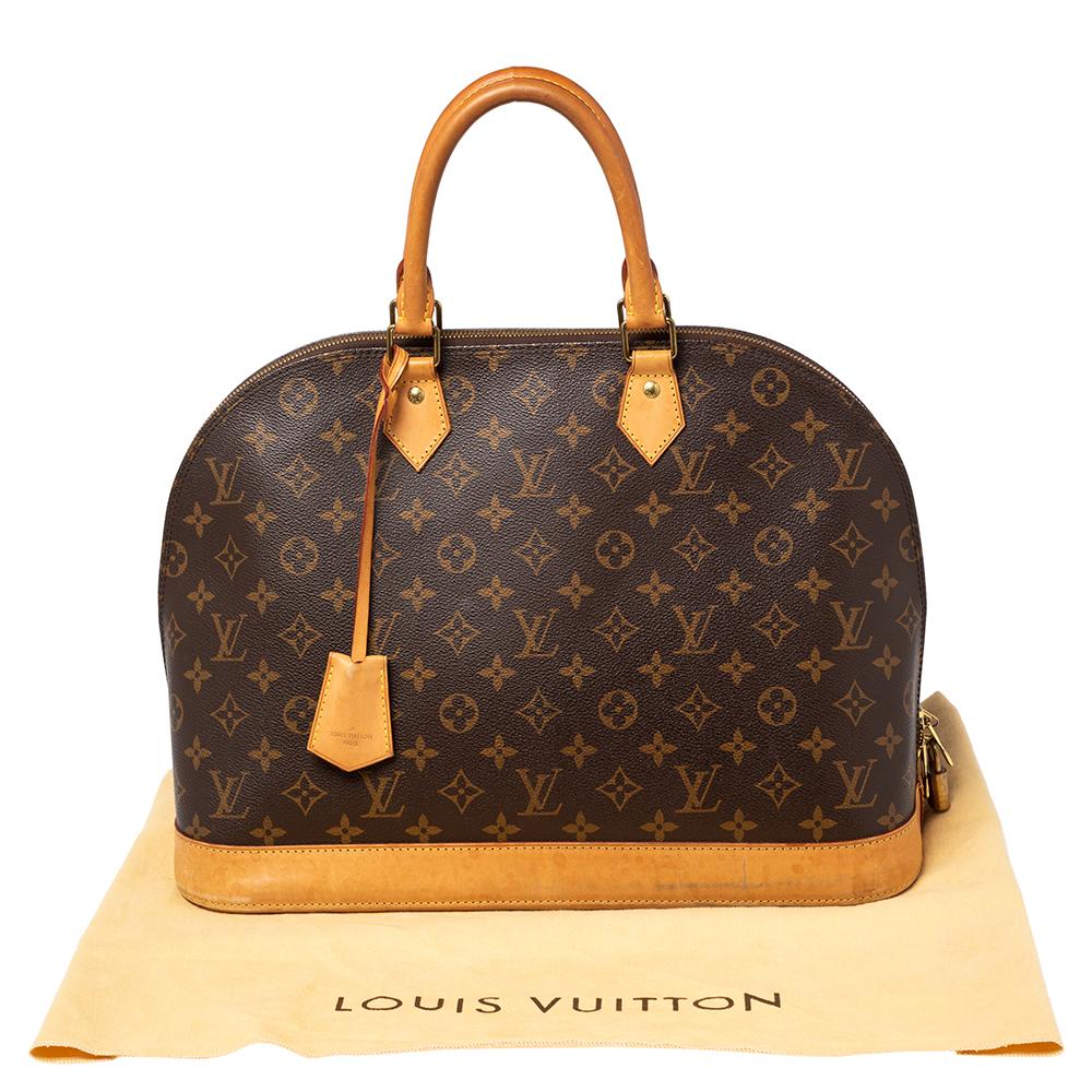 Louis Vuitton Monogram Canvas Alma GM Bag 6