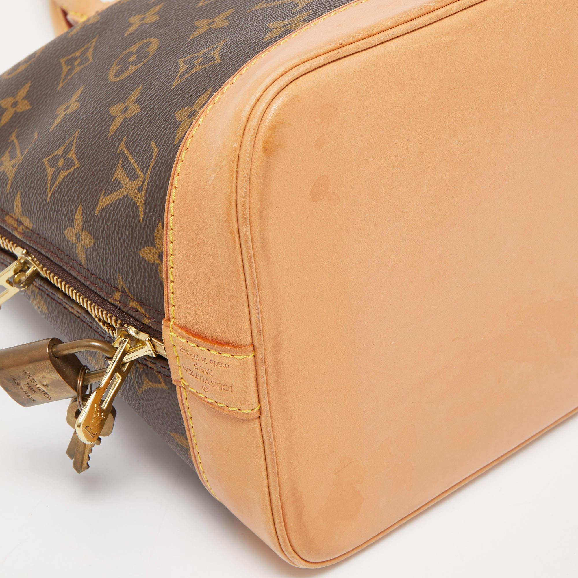 Louis Vuitton Monogram Canvas Alma MM Bag 8