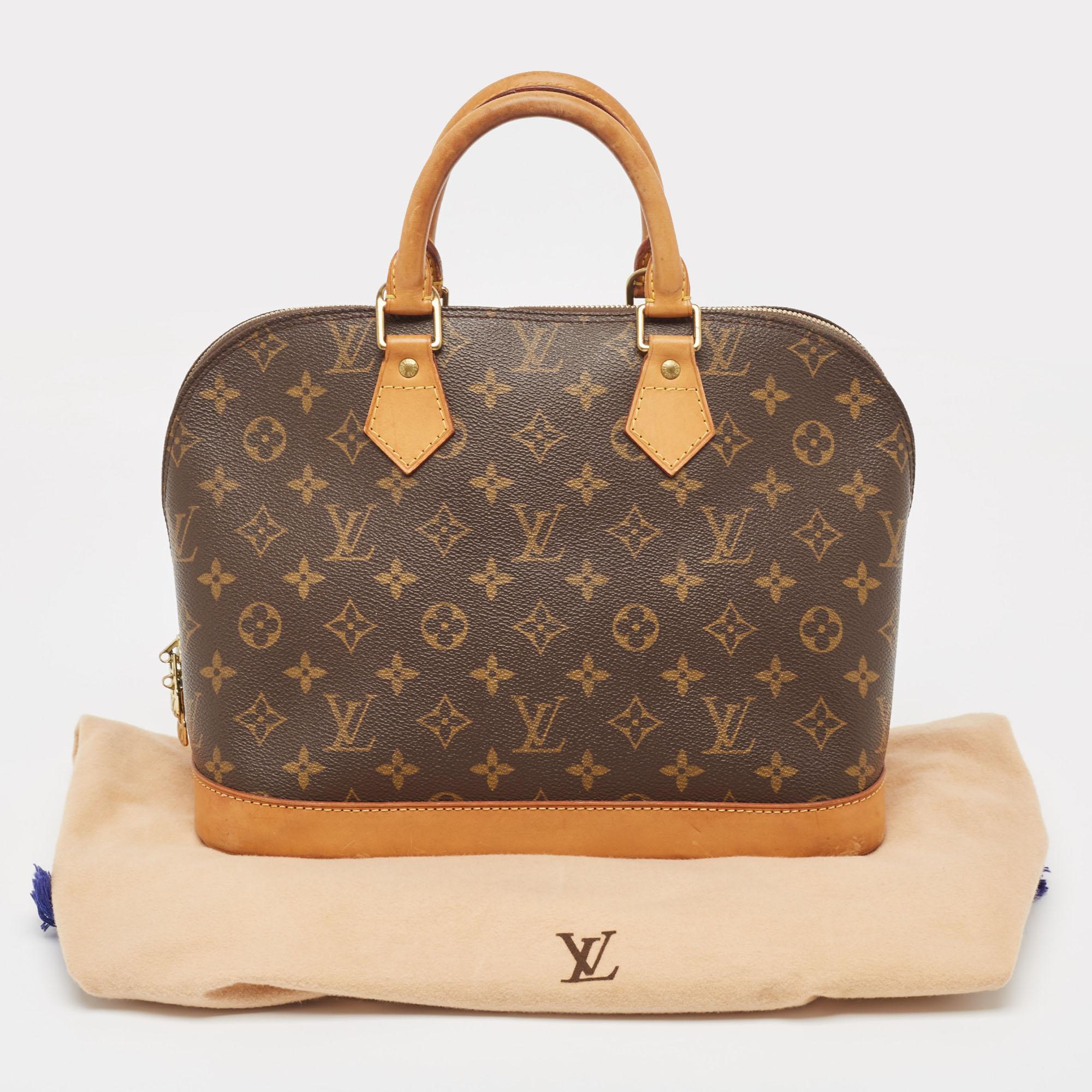 Louis Vuitton Monogram Canvas Alma MM Bag 11