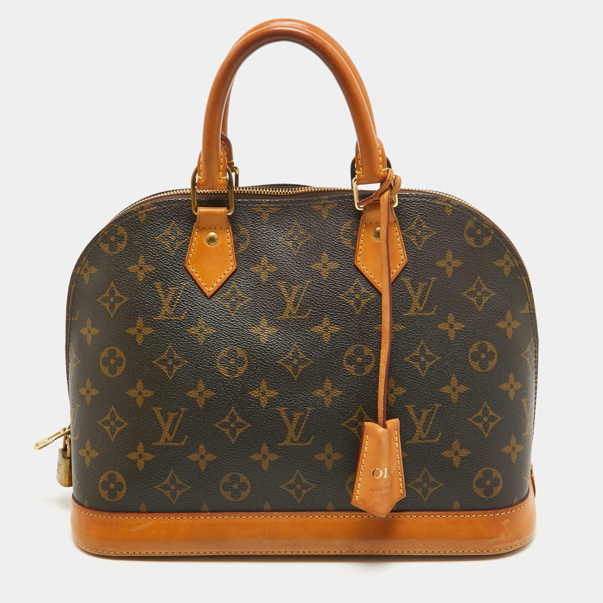 Louis Vuitton Monogram Canvas Alma MM Bag For Sale 12