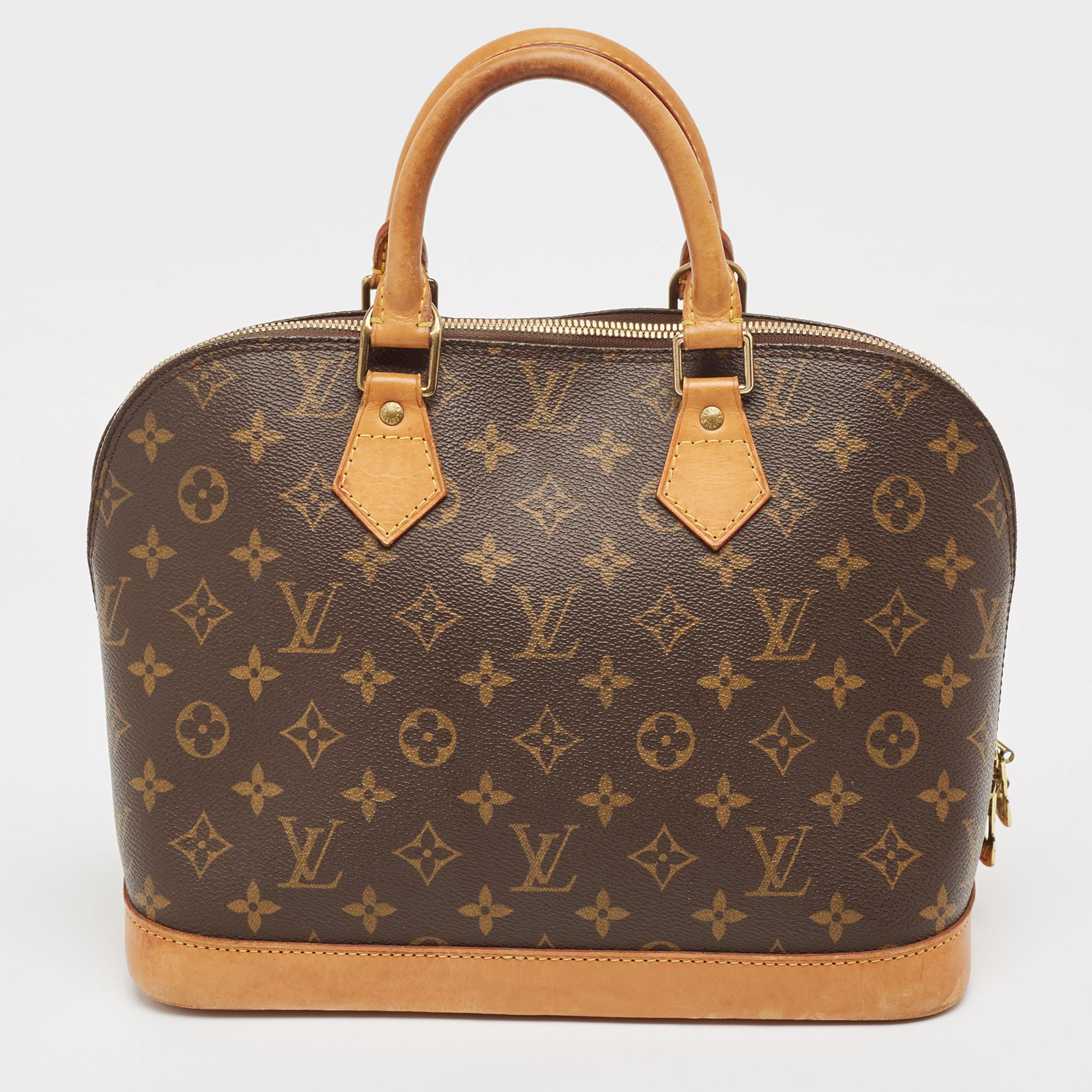 Louis Vuitton Monogram Canvas Alma MM Bag 3