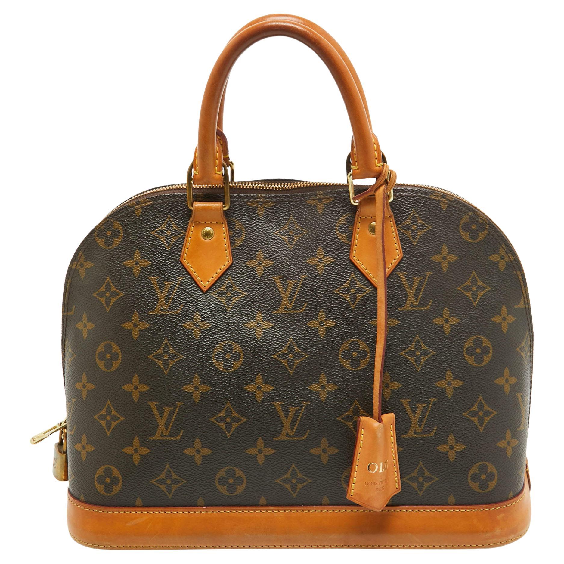 Louis Vuitton Monogram Canvas Alma MM Bag For Sale