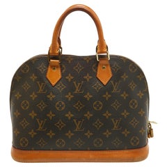 Louis Vuitton Monogramm Segeltuch Alma MM Tasche