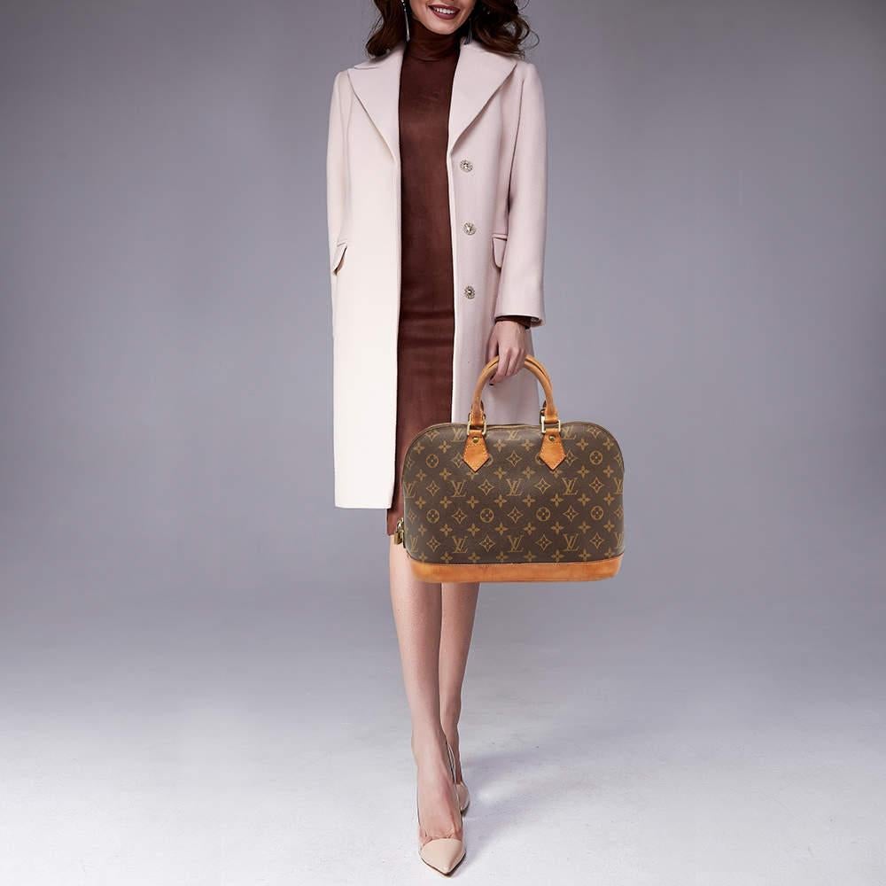 A classic handbag comes with the promise of enduring appeal boosting your style time and again. This Louis Vuitton Alma PM is one such creation. It's a fine purchase.