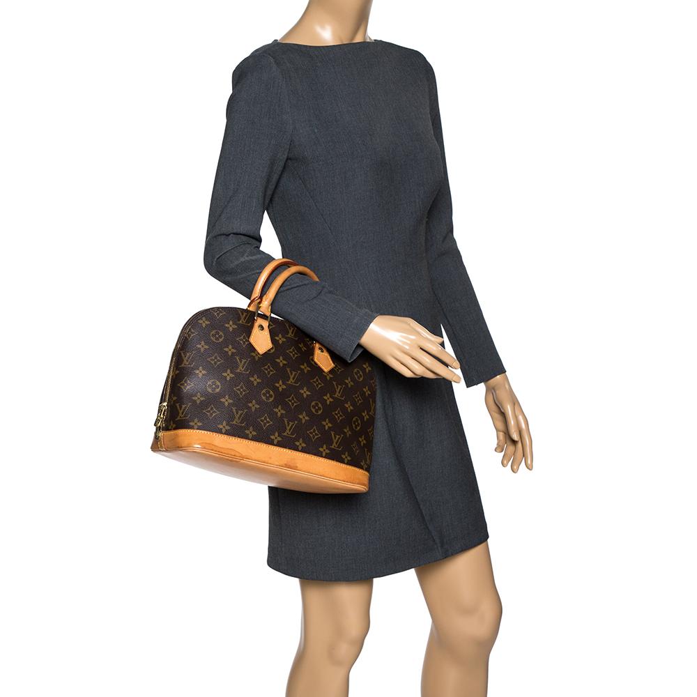 Out of all the irresistible handbags from Louis Vuitton, the Alma is the most structured one. First introduced in 1934 by Gaston-Louis Vuitton, the Alma is a classic that has received love from icons like Jackie O and Audrey Hepburn. This piece