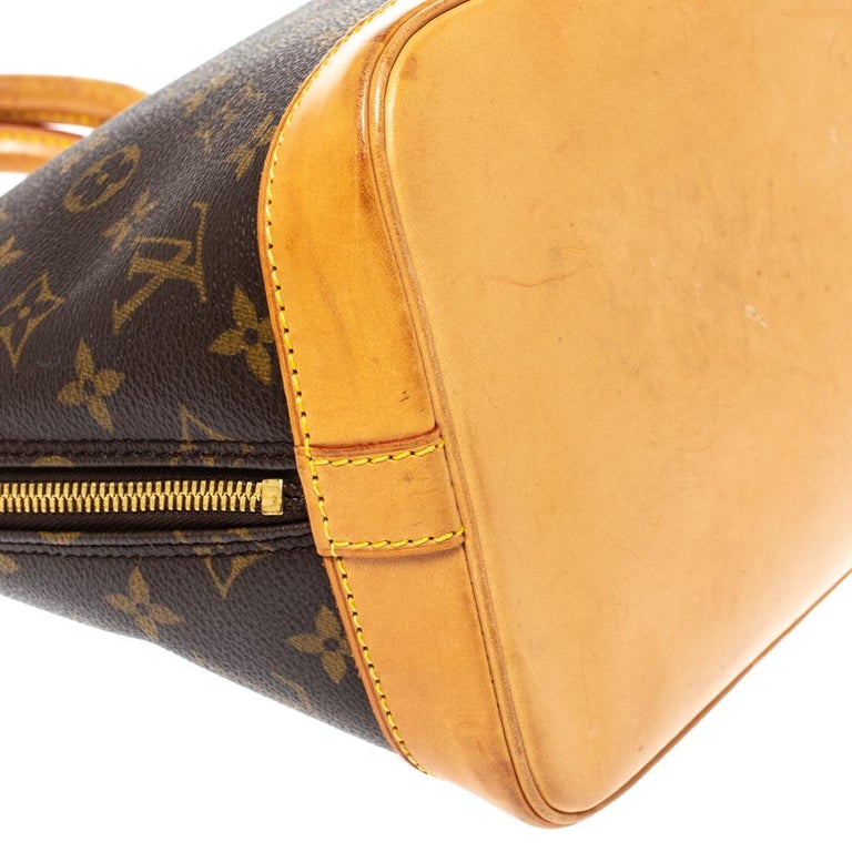 LOUIS VUITTON Louis Vuitton Alma PM M51130 Handbag Monogram Canvas Bro –