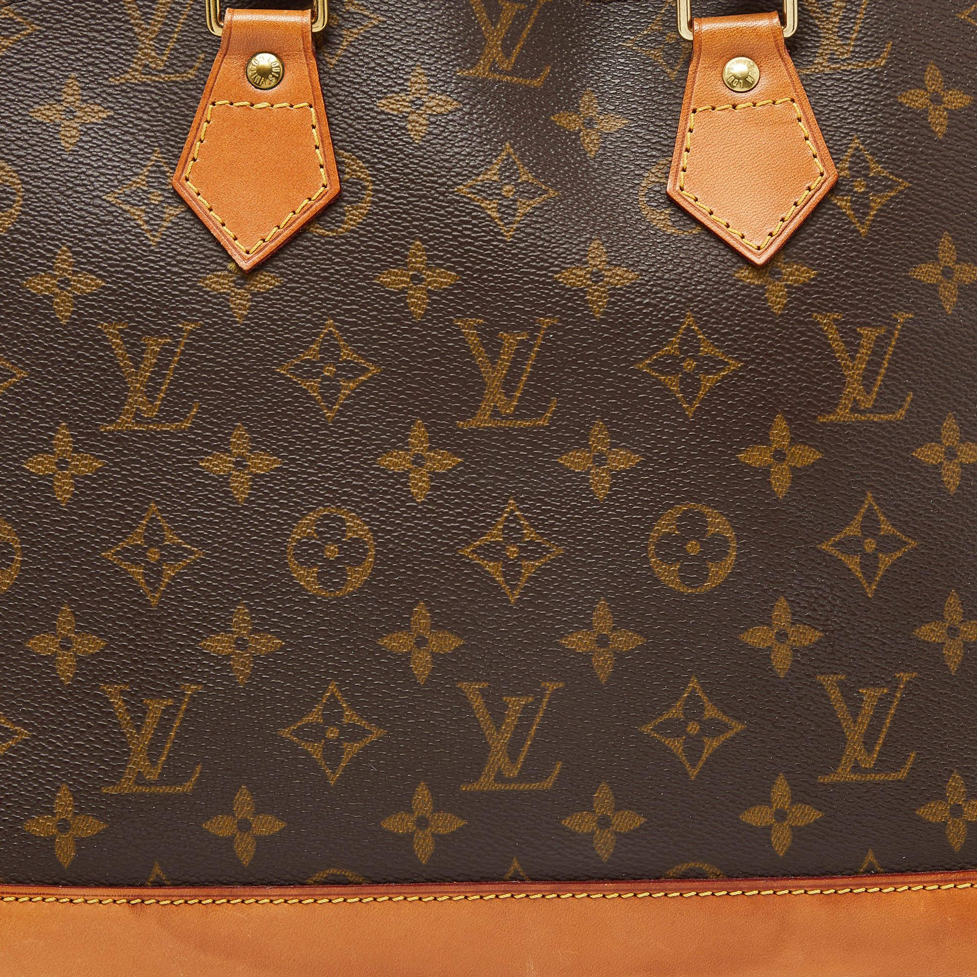 Louis Vuitton - Sac Alma PM en toile avec monogramme en vente 4