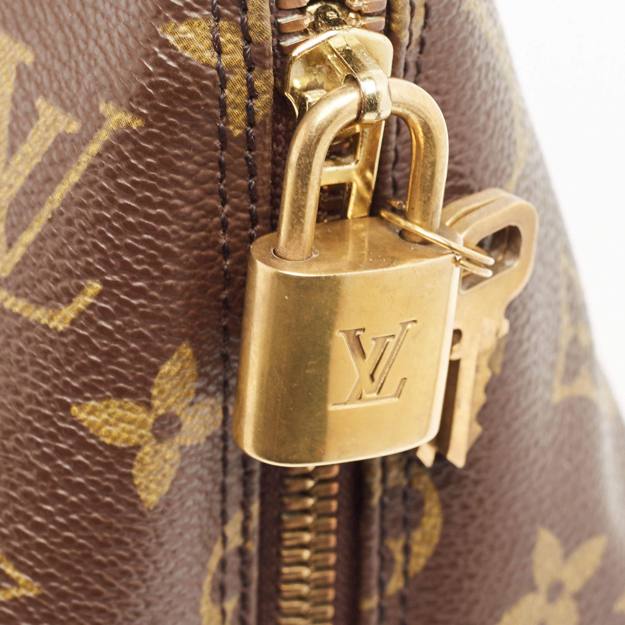 Louis Vuitton - Sac Alma PM en toile avec monogramme en vente 5