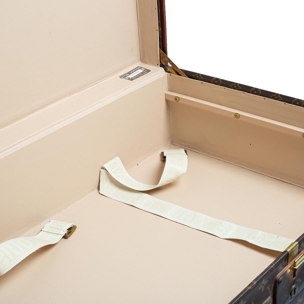 Louis Vuitton Monogram Canvas Alzer 70 Trunk Suitcase 6