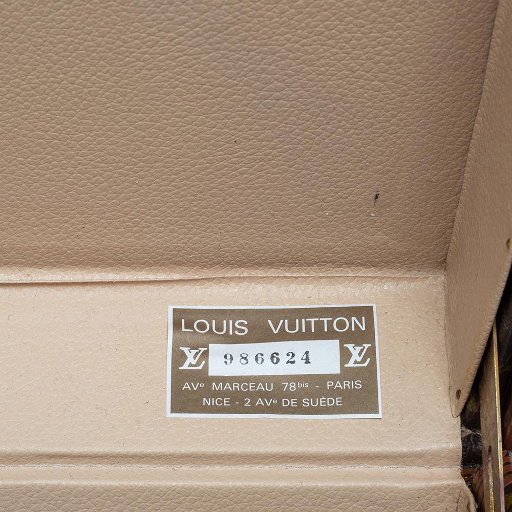 Black Louis Vuitton Monogram Canvas Alzer 70 Trunk Suitcase