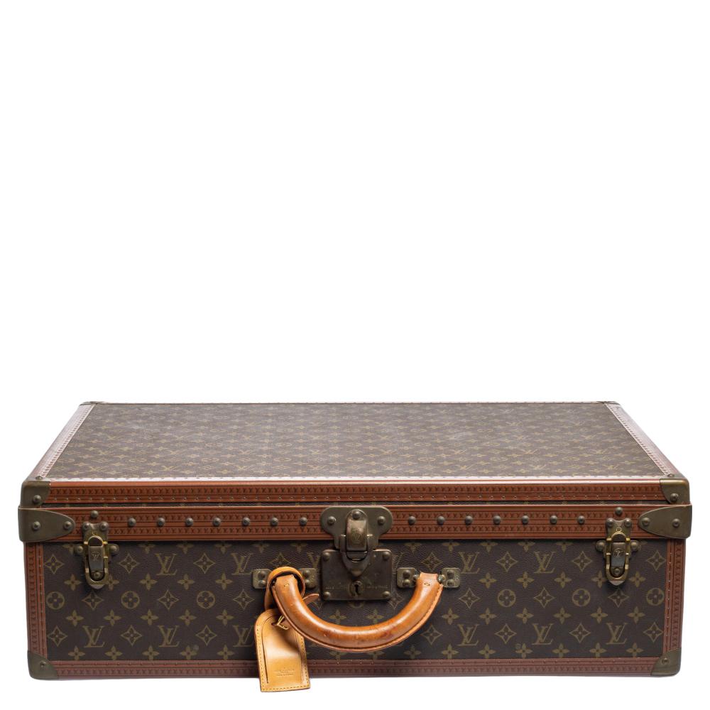 Louis Vuitton Monogram Canvas Alzer 70 Trunk Suitcase 1