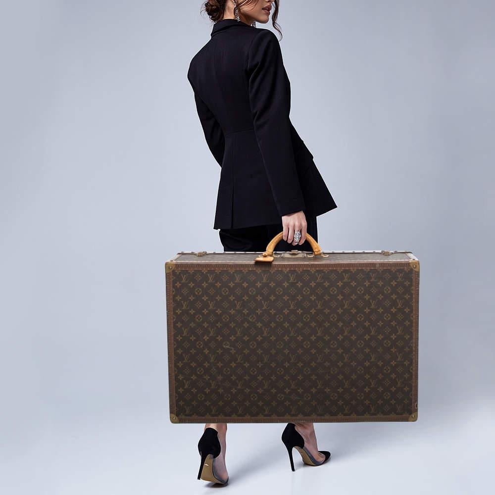 Louis Vuitton Monogram Canvas Alzer 75 Suitcase In Fair Condition In Dubai, Al Qouz 2