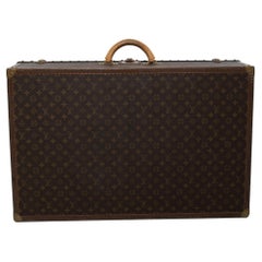 LOUIS VUITTON Vintage Alzer 75 Coated CanvasMonogram Brown Luggage