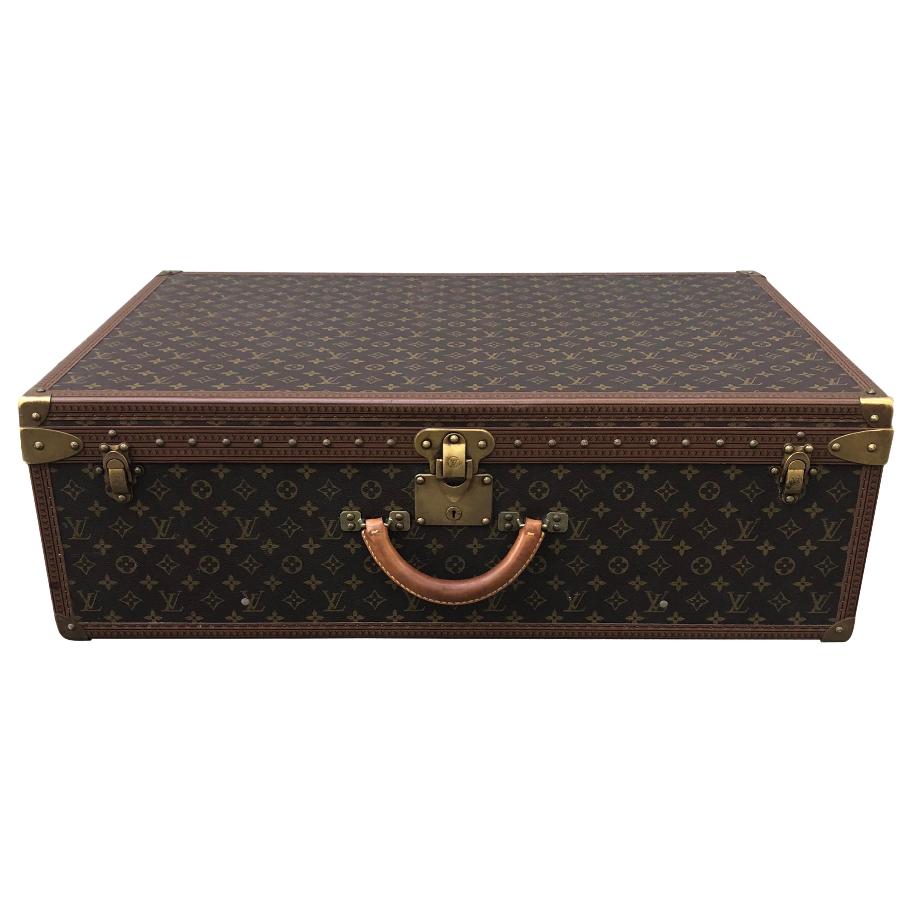 Louis Vuitton Monogram Canvas "Alzer Anglais 80" Hardsided Suitcase