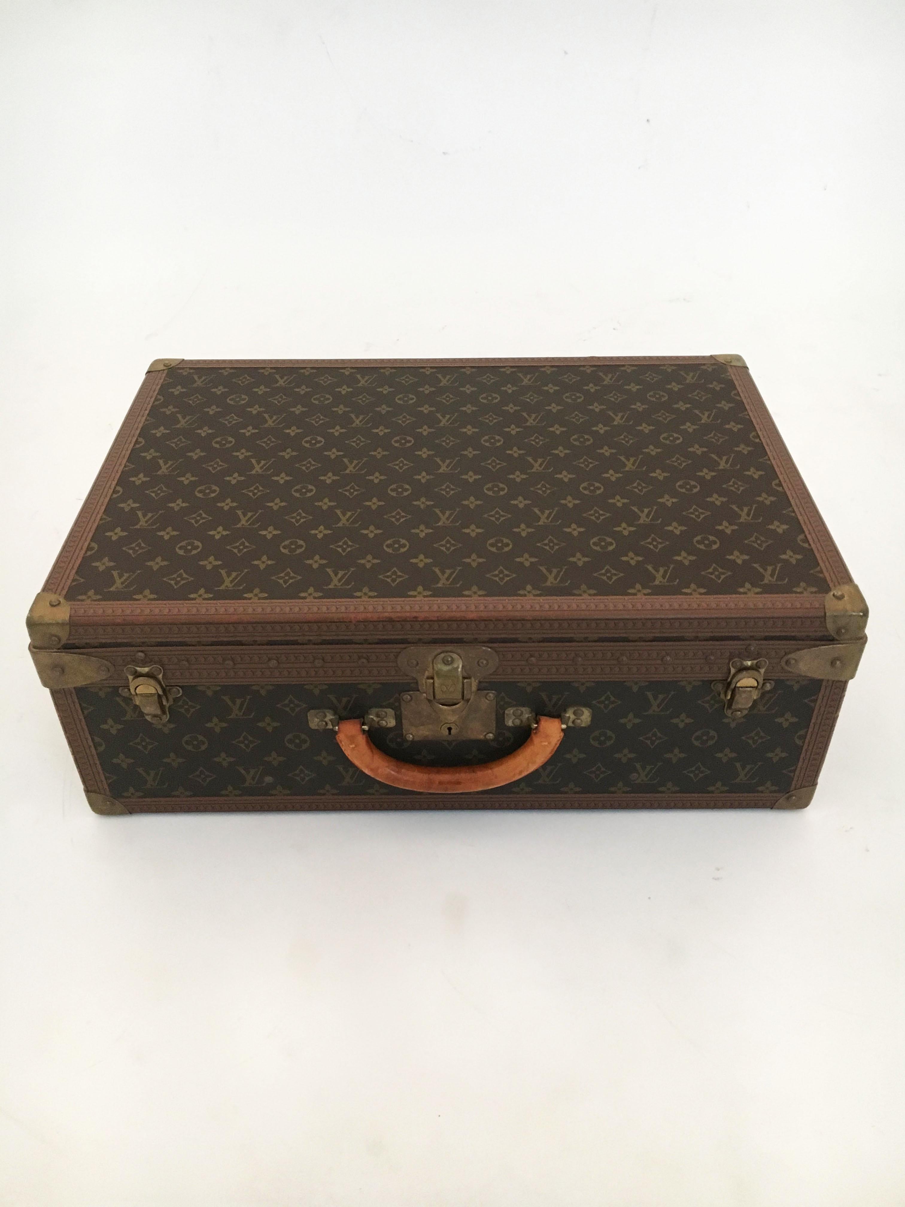 20th Century Louis Vuitton Monogram Canvas Alzer Suitcase Trunk Collection 