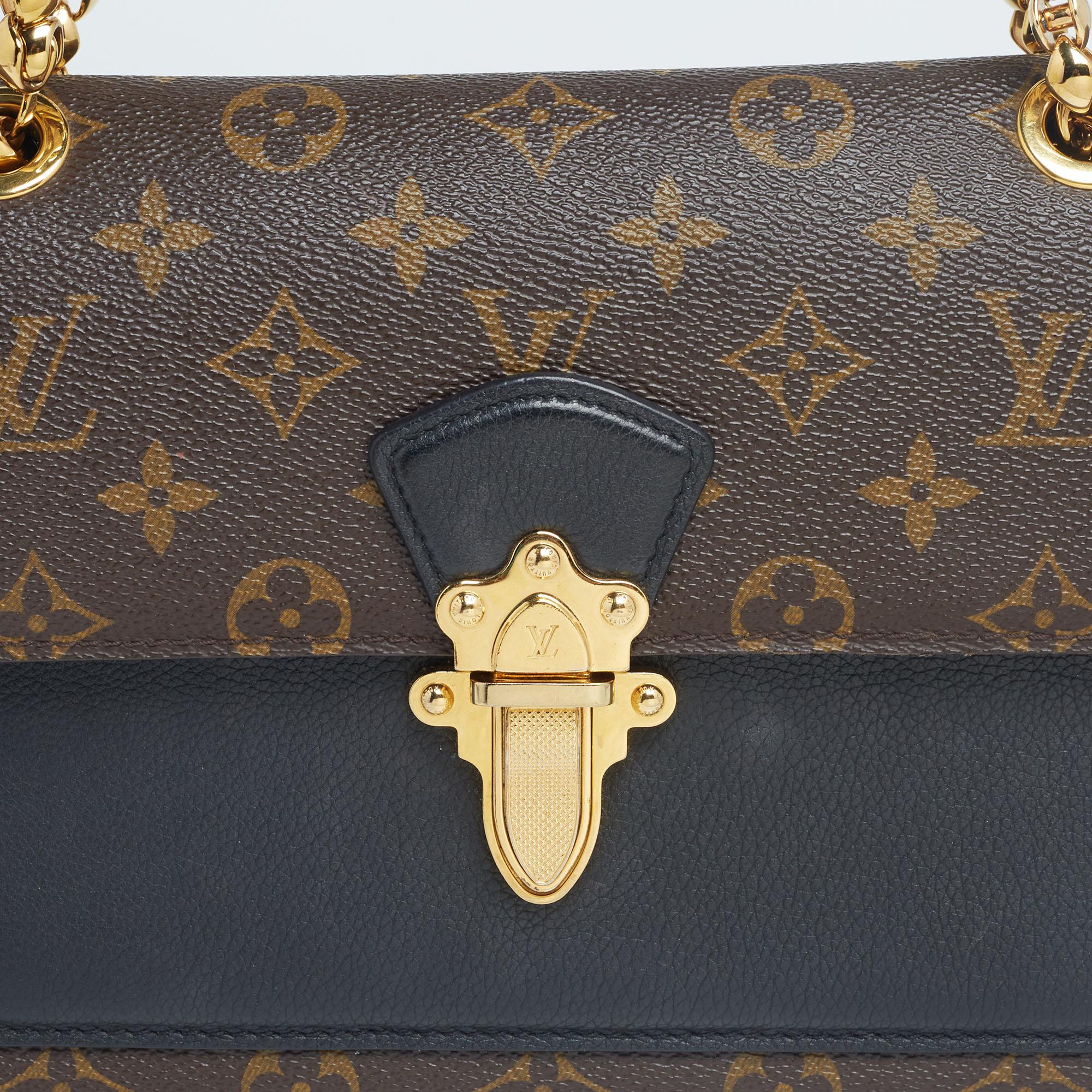 Louis Vuitton Monogram Canvas and Black Leather Victoire Bag 9