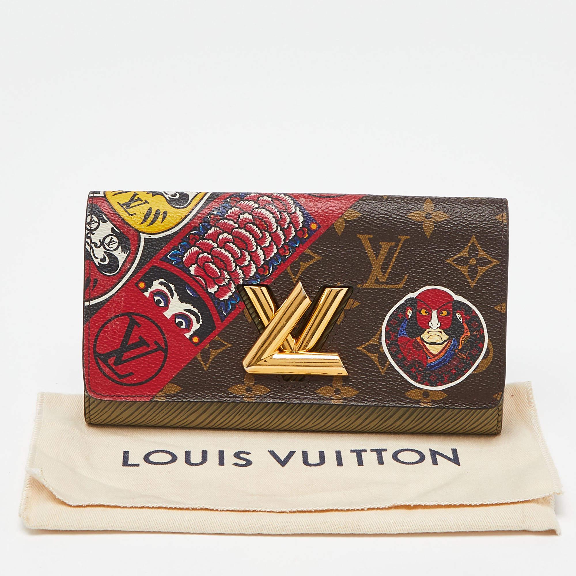 Louis Vuitton Monogram Canvas and Epi Leather Kabuki Twist Wallet 5
