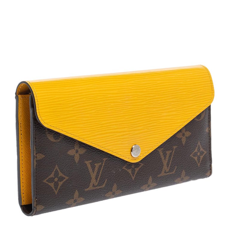 Louis Vuitton Purple Epi Leather and Monogram Canvas Marie-Lou Long Wallet  at 1stDibs