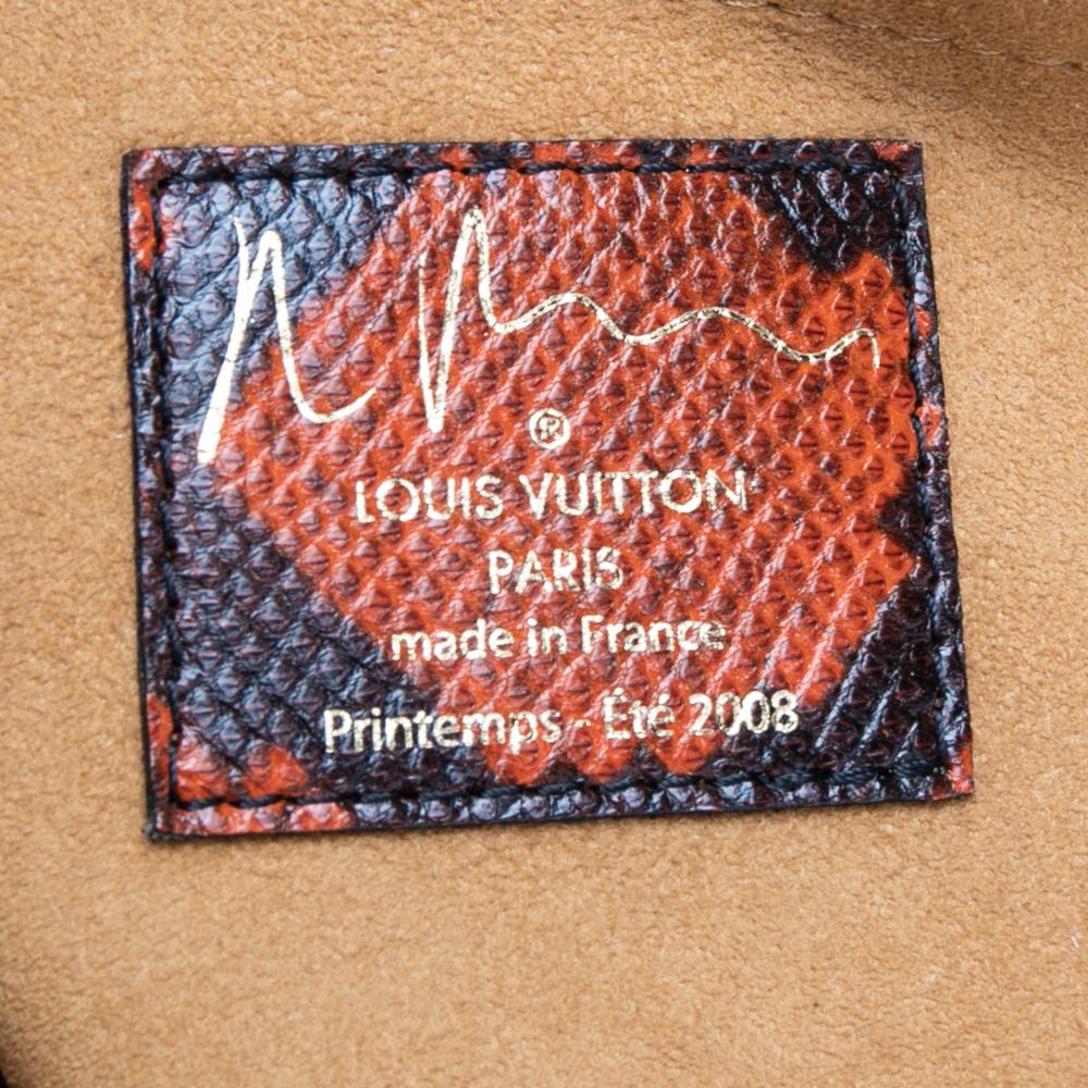 Brown Louis Vuitton Monogram Canvas and Karung Trim Limited Edition Mancrazy Jokes Bag