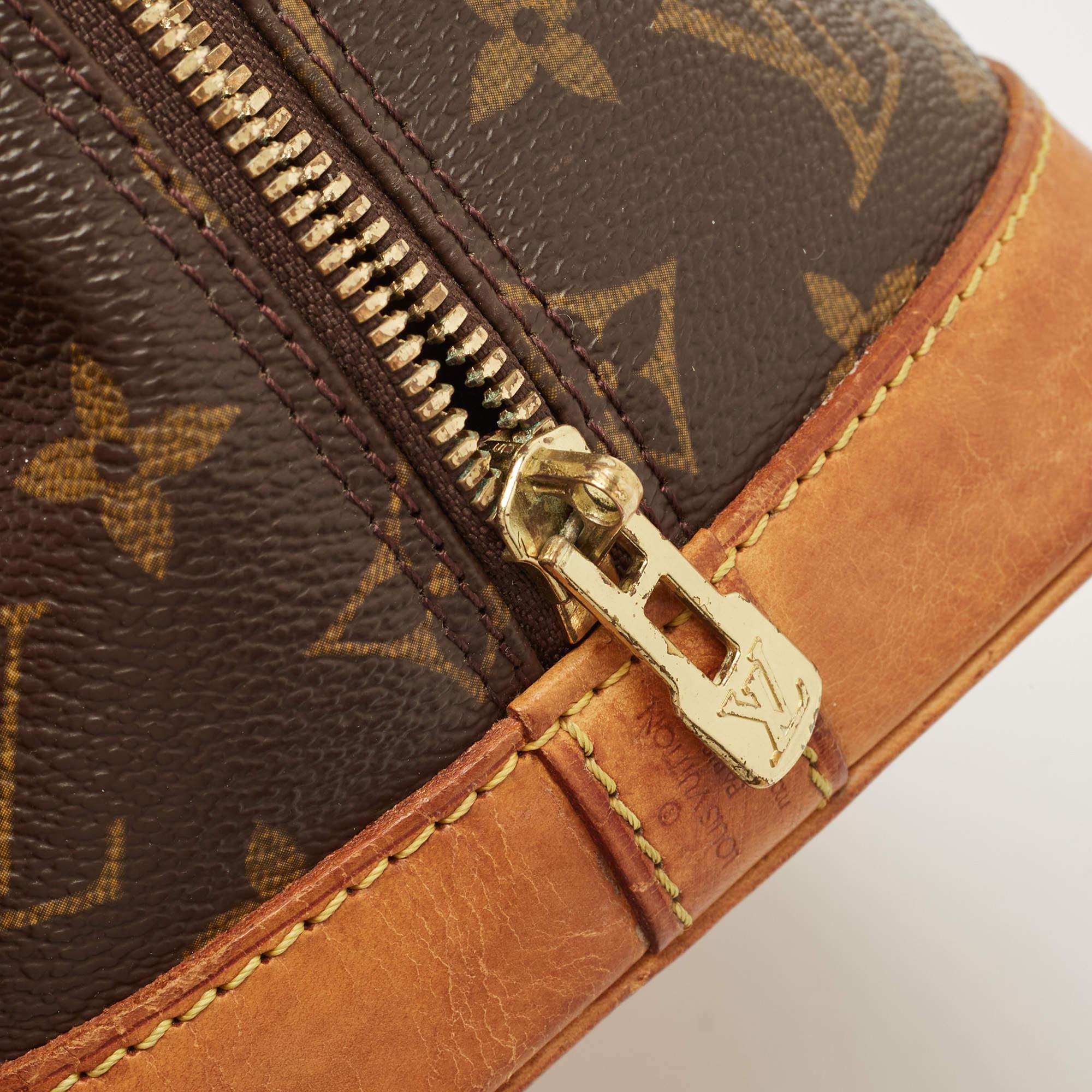Louis Vuitton Monogram Canvas and Leather Alma PM Bag For Sale 4