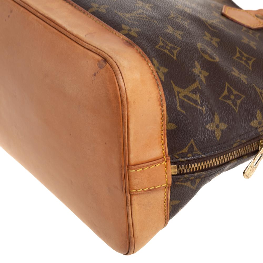 Louis Vuitton Monogram Canvas and Leather Alma PM Bag 4
