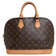 Louis Vuitton Monogram Canvas and Leather Alma PM Bag