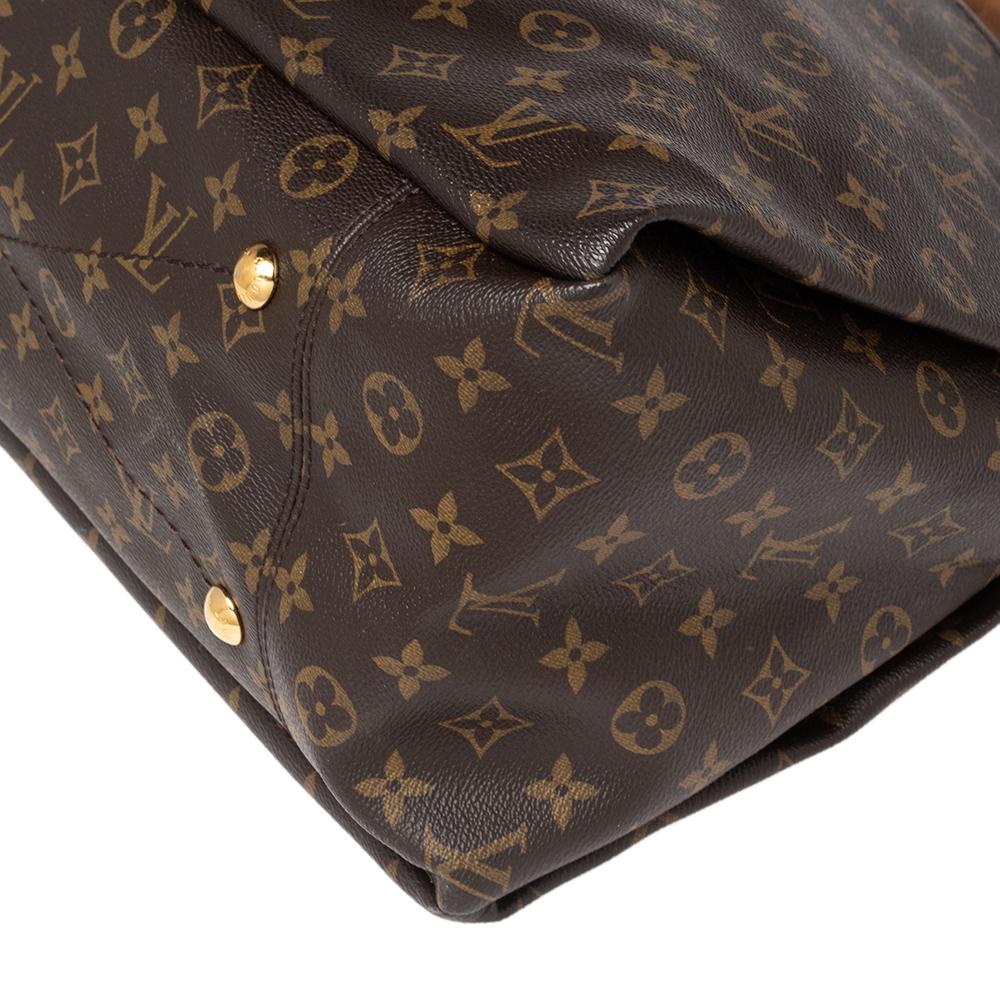Louis Vuitton Monogram Canvas and Leather Artsy MM Bag In Good Condition In Dubai, Al Qouz 2
