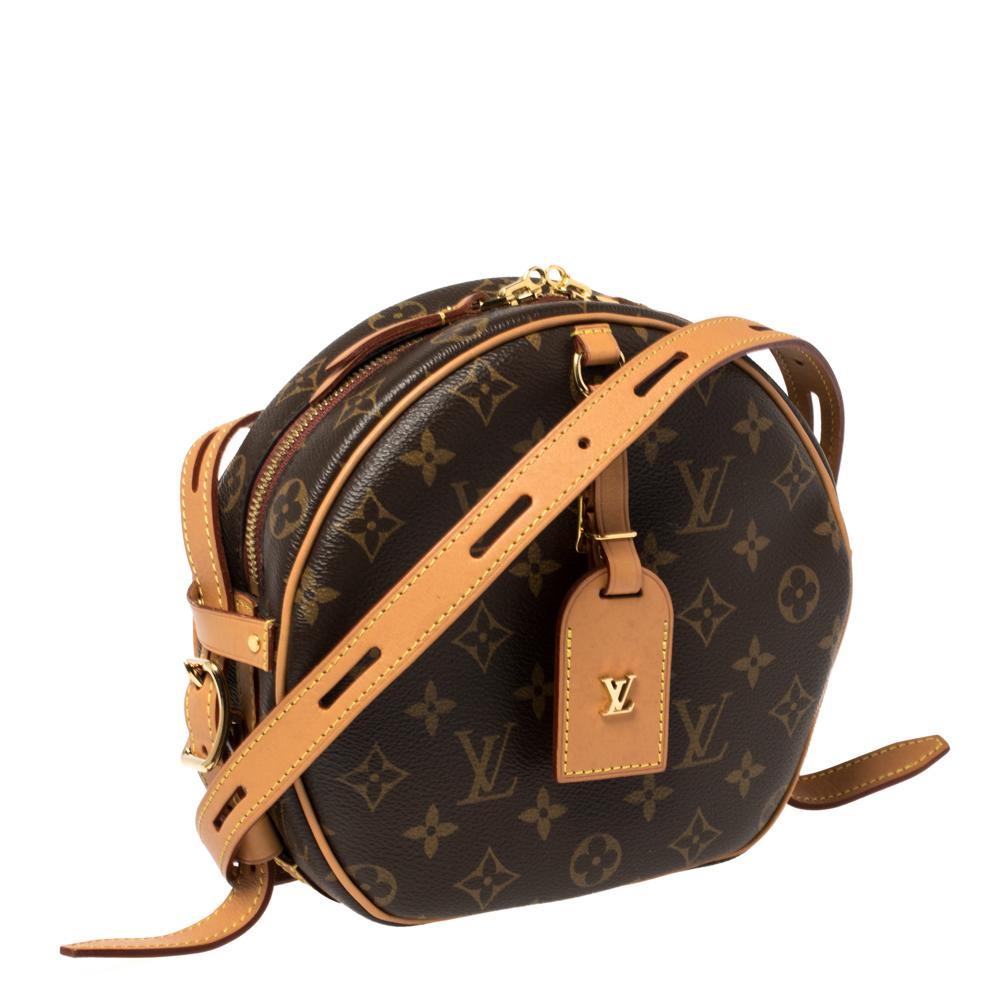 Louis Vuitton Monogram Canvas and Leather Boite Chapeau Souple Bag In Good Condition In Dubai, Al Qouz 2