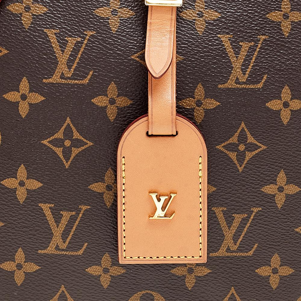 Louis Vuitton Monogram Canvas and Leather Boite Chapeau Souple MM Bag 4