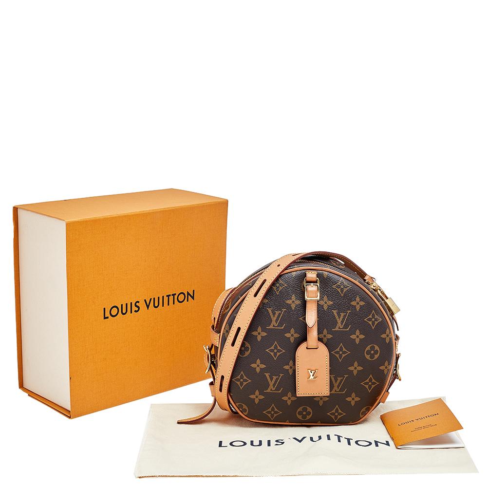 Louis Vuitton Monogram Canvas and Leather Boite Chapeau Souple MM Bag 6