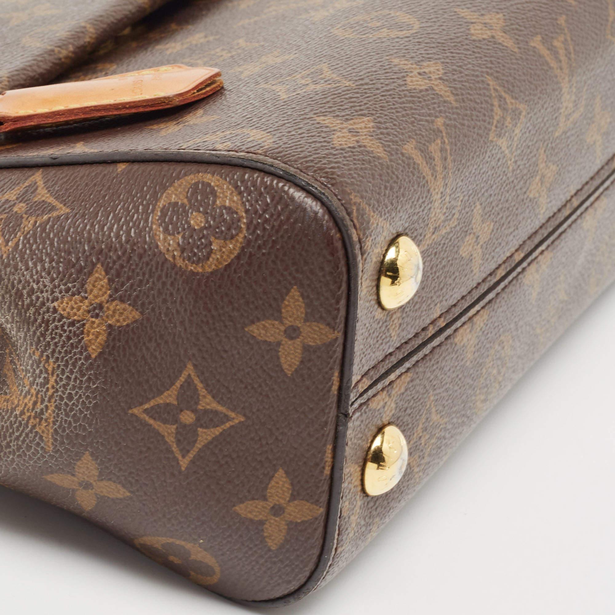 Louis Vuitton Monogram Canvas and Leather Cluny BB Bag For Sale 9