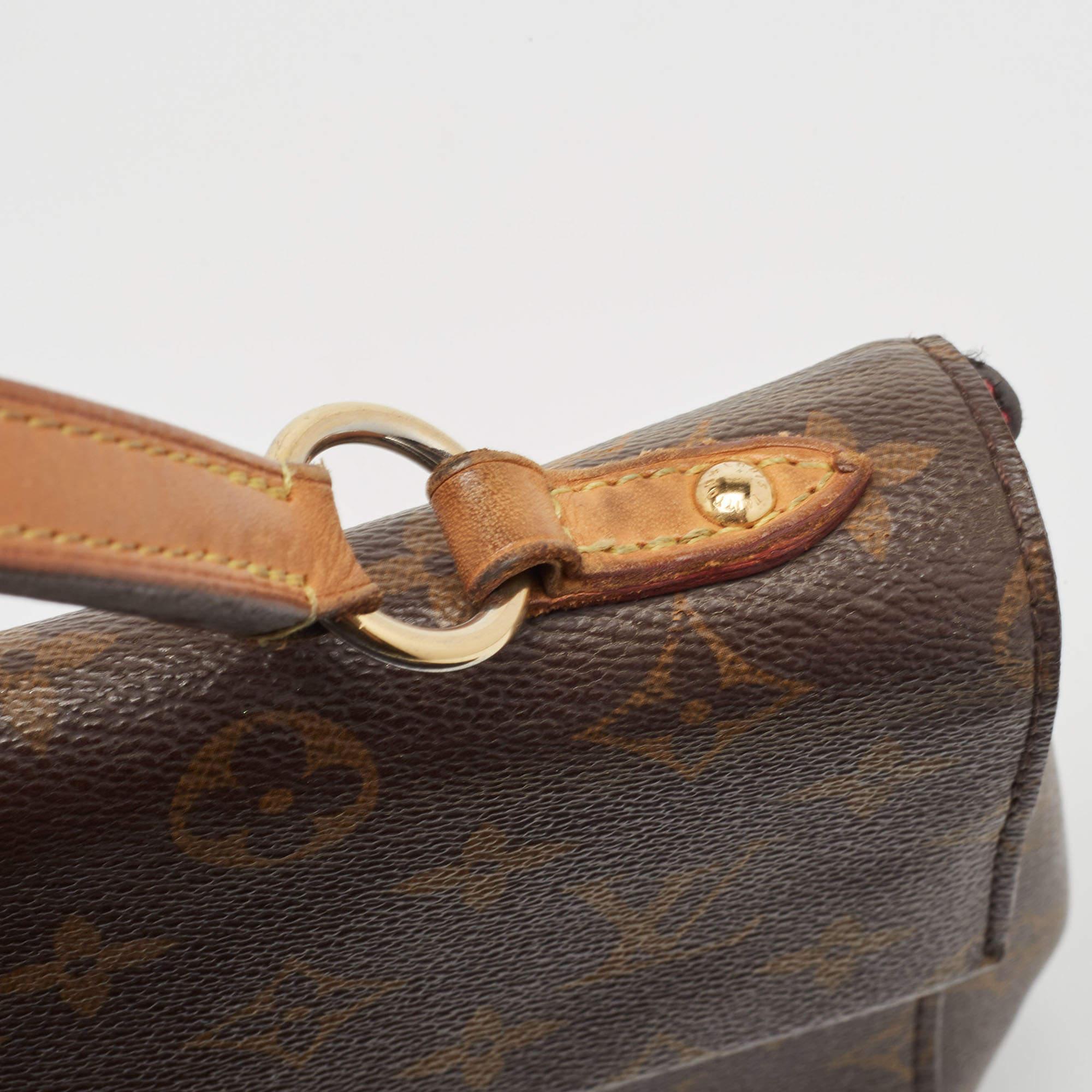 Louis Vuitton Monogram Canvas and Leather Cluny BB Bag For Sale 3