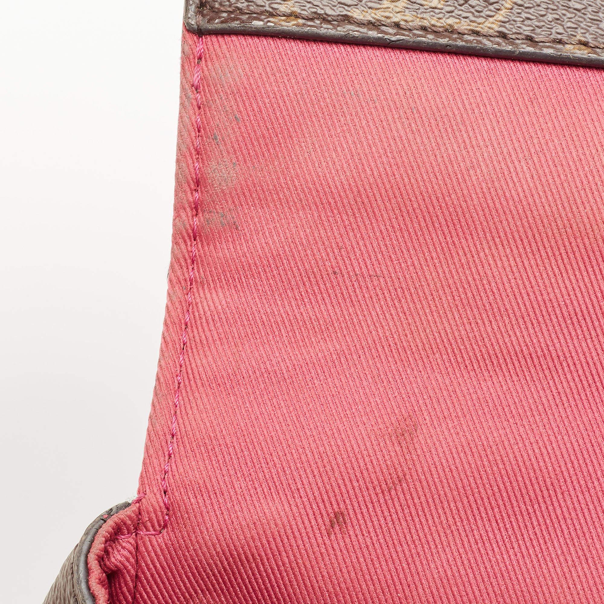 Louis Vuitton Cluny BB Tasche aus Segeltuch und Leder mit Monogramm und Leder 1