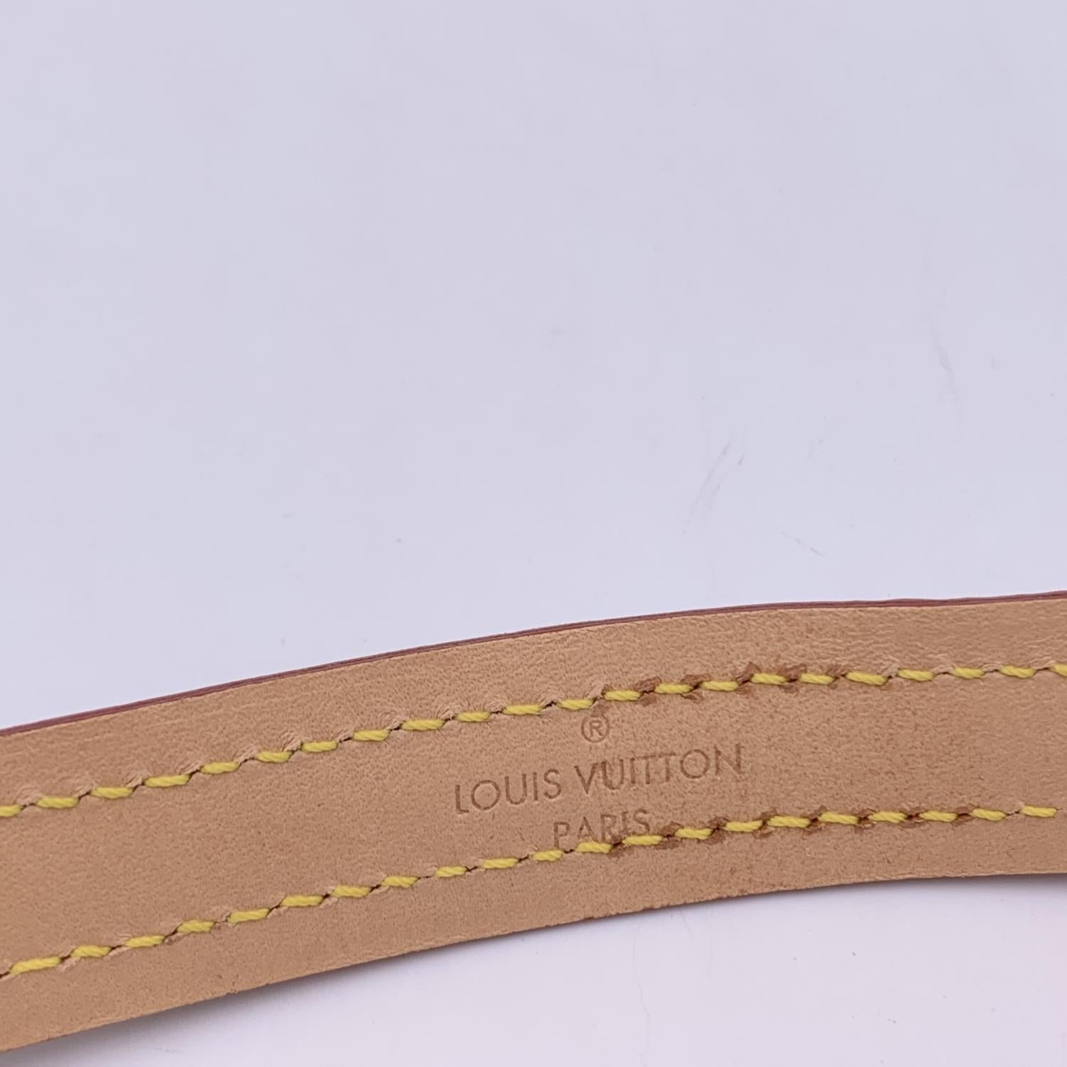 Louis Vuitton Monogram Canvas and Leather Dog Baxter Leash MM In Excellent Condition In Rome, Rome