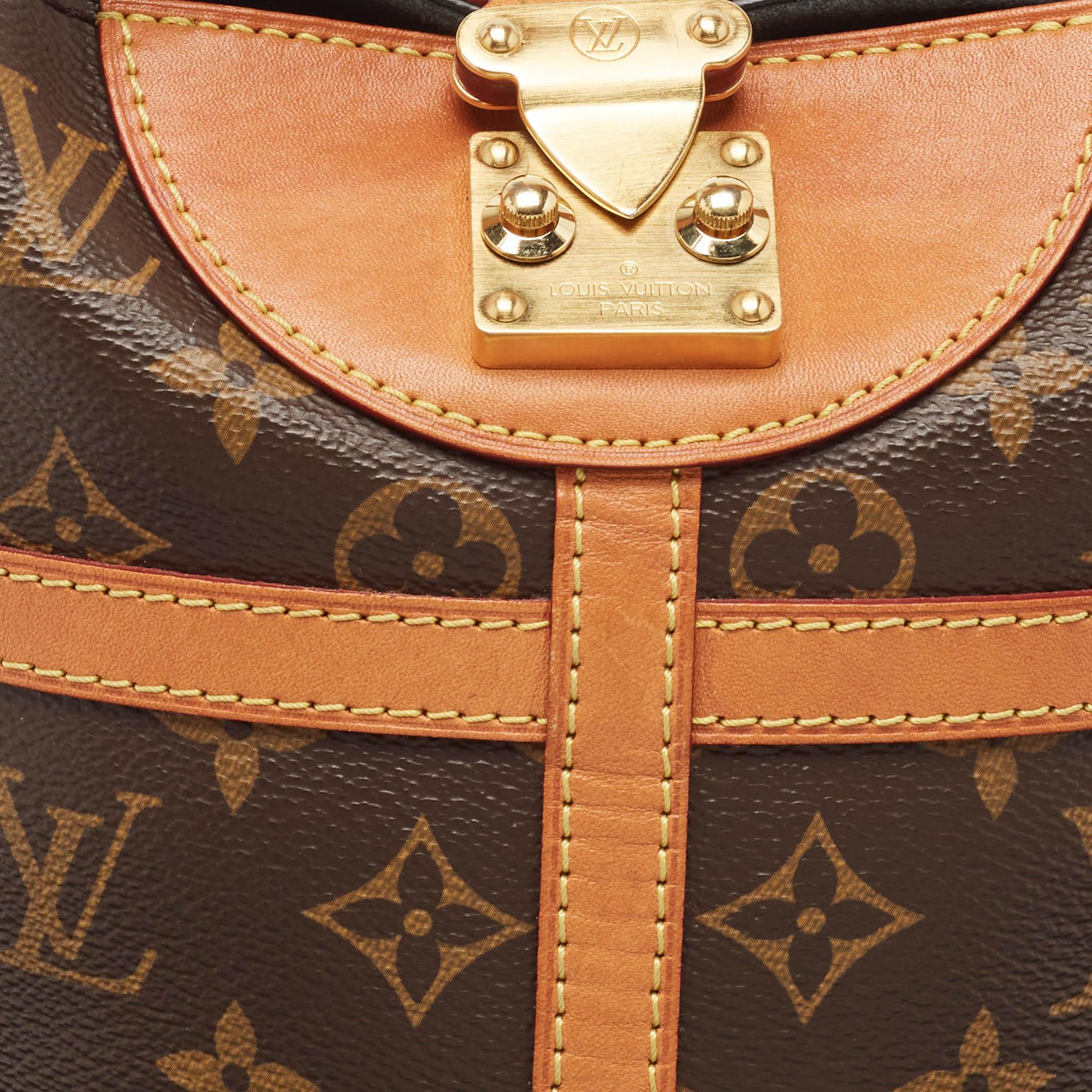 Louis Vuitton Monogrammierte Duffle Bag aus Segeltuch und Leder im Angebot 4