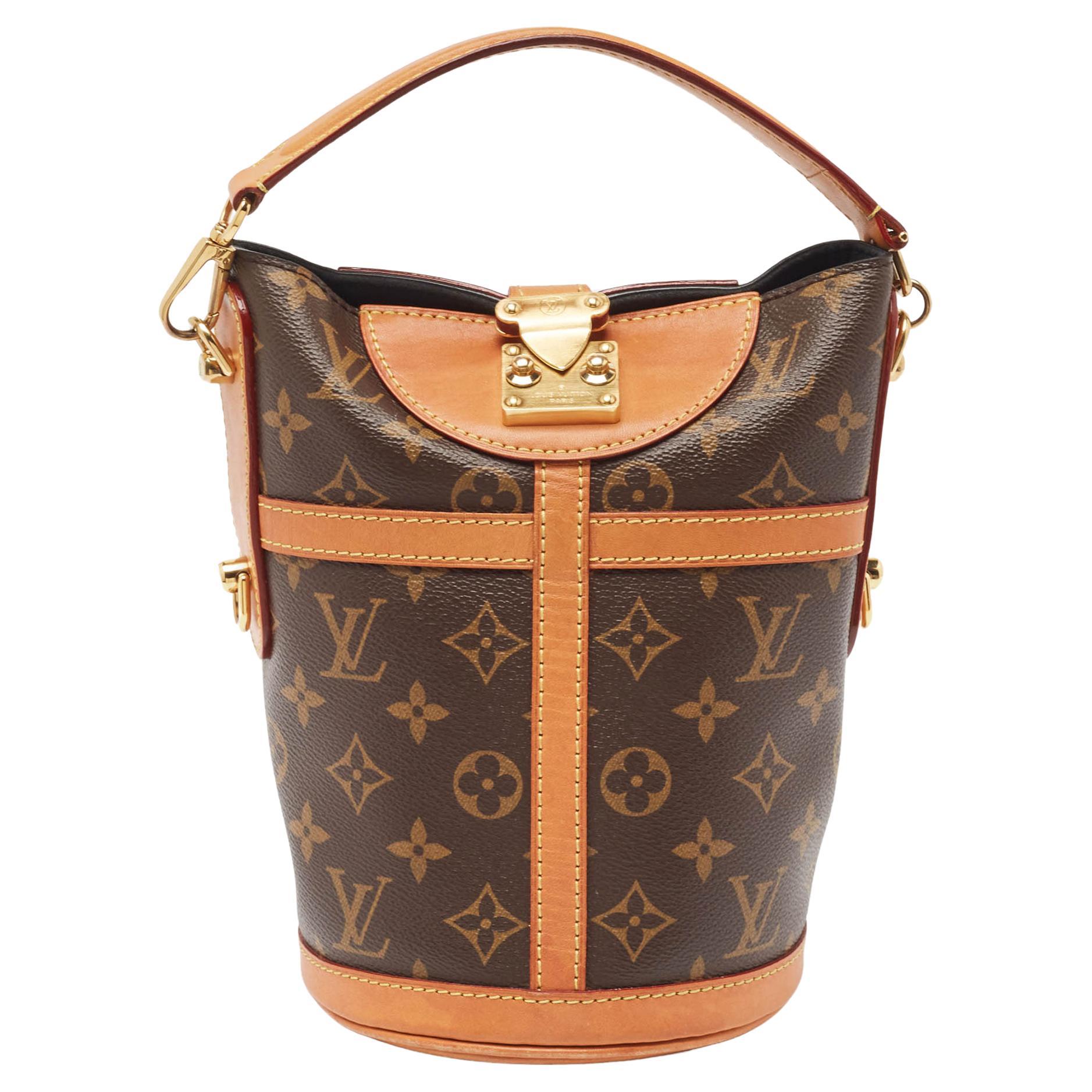 Louis Vuitton Monogram Canvas and Leather Duffle Bag For Sale