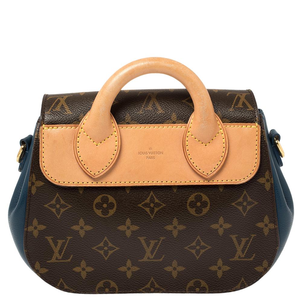 A perfect pick for endless style and fashion-filled sprees is this Eden. This Louis Vuitton creation has been beautifully crafted from Monogram canvas and leather and styled with a flap with an S-lock. The insides are lined with Alcantara and sized