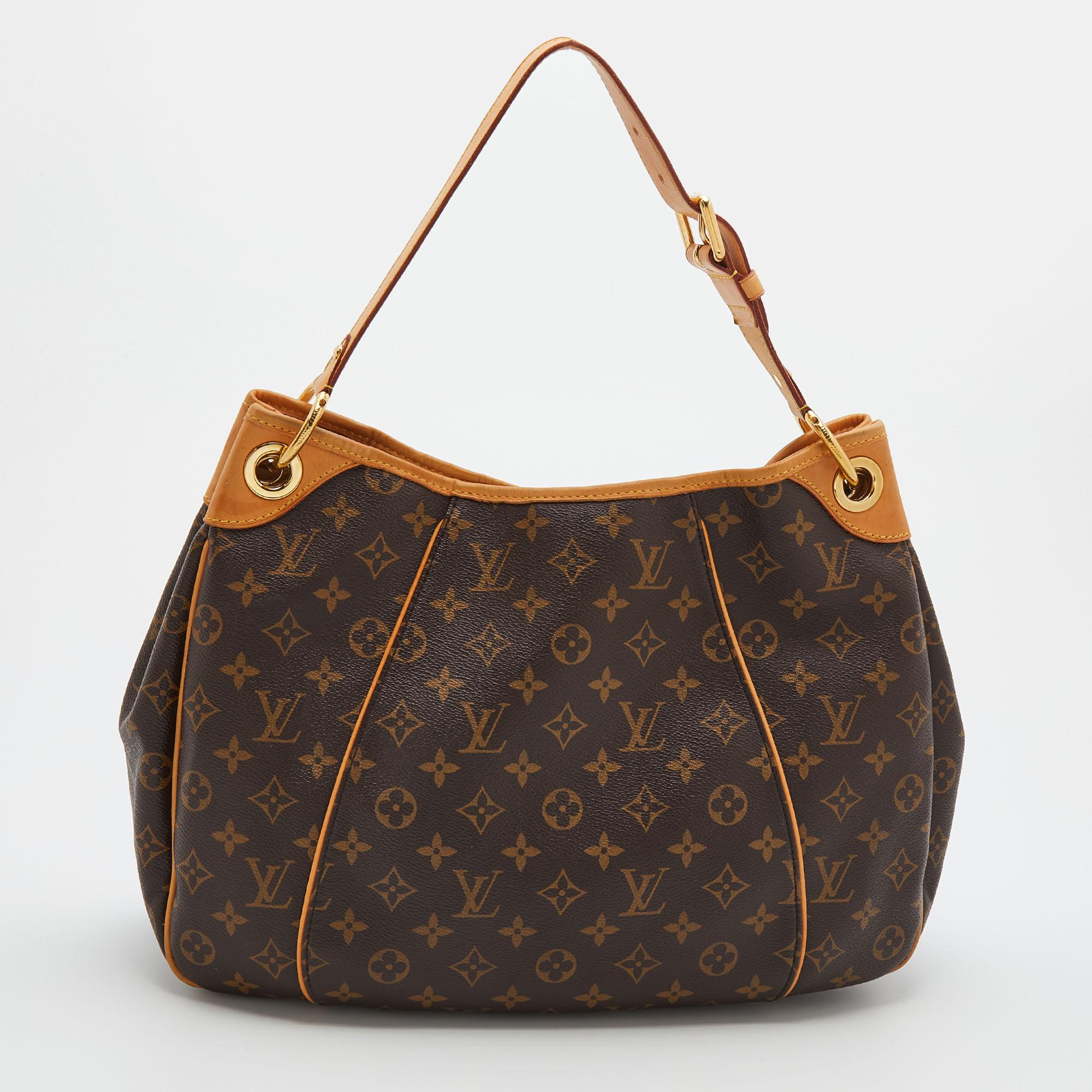 Louis Vuitton Monogram Canvas and Leather Galliera PM Bag 8