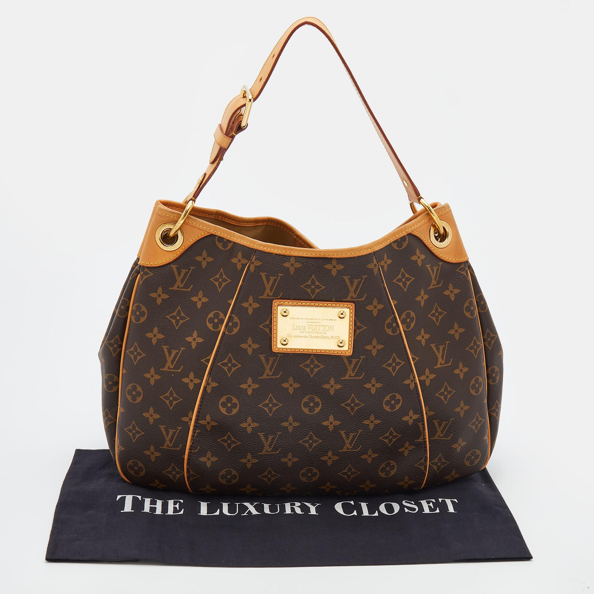 Louis Vuitton Monogram Canvas and Leather Galliera PM Bag 9