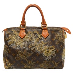 Louis Vuitton Monogram Canvas and Leather Limited Edition Dentelle Speedy 30 Bag