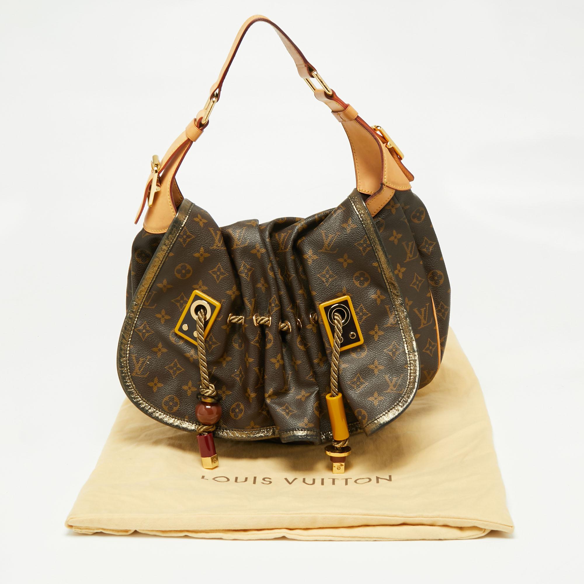 Louis Vuitton Monogram Canvas and Leather Limited Edition Kalahari GM Bag 5