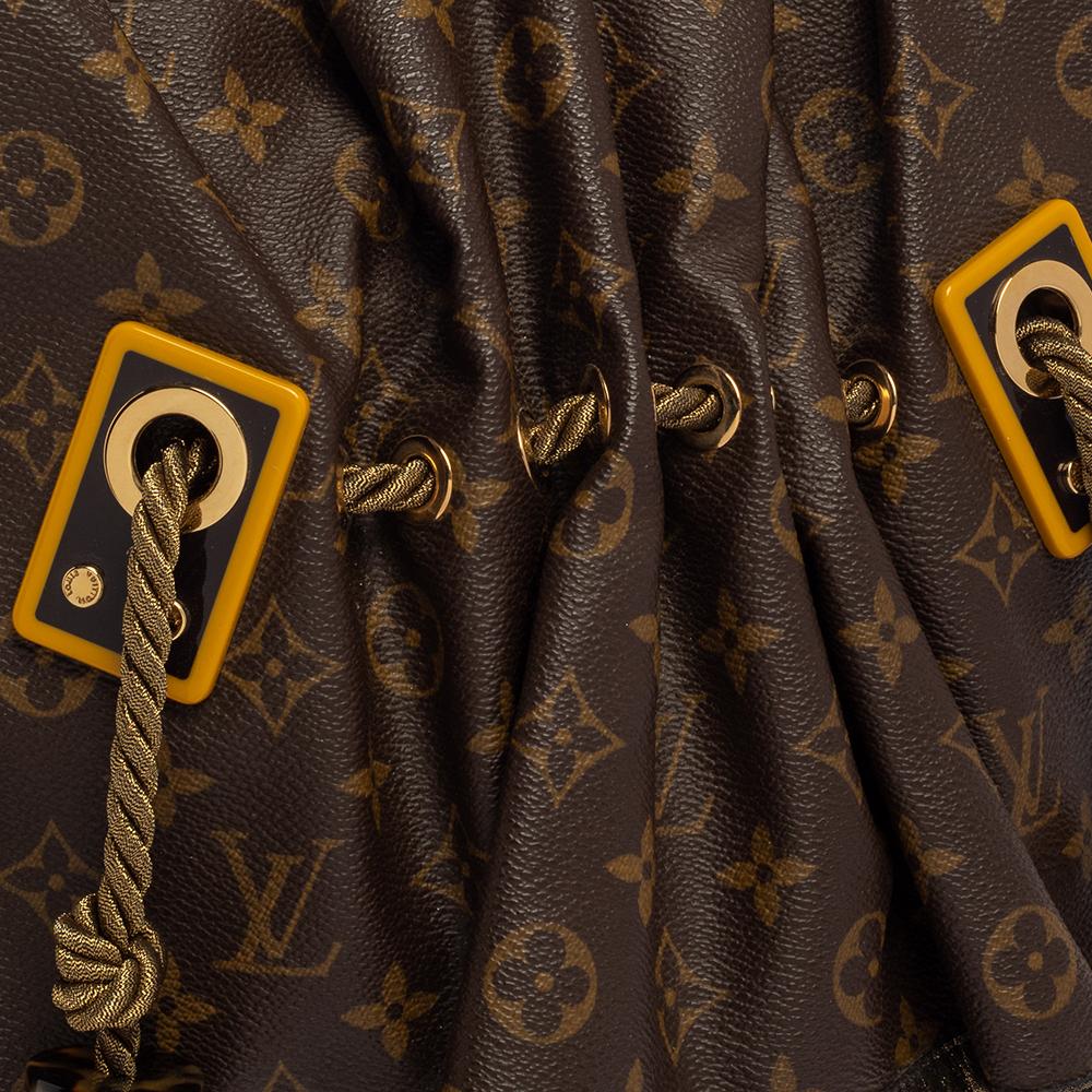 Louis Vuitton Monogram Canvas and Leather Limited Edition Kalahari GM Bag 4
