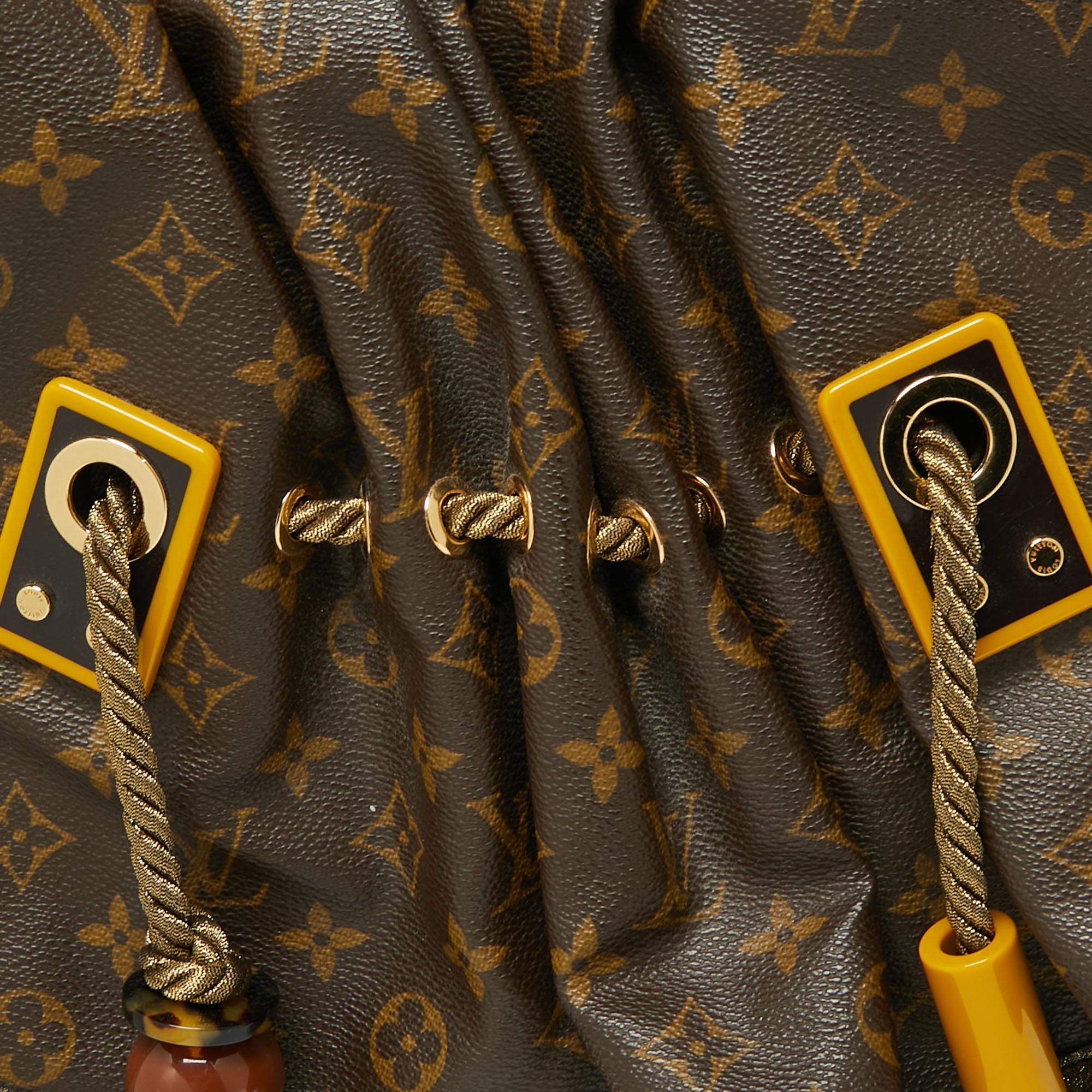 Louis Vuitton Monogram Canvas and Leather Limited Edition Kalahari GM Bag 2