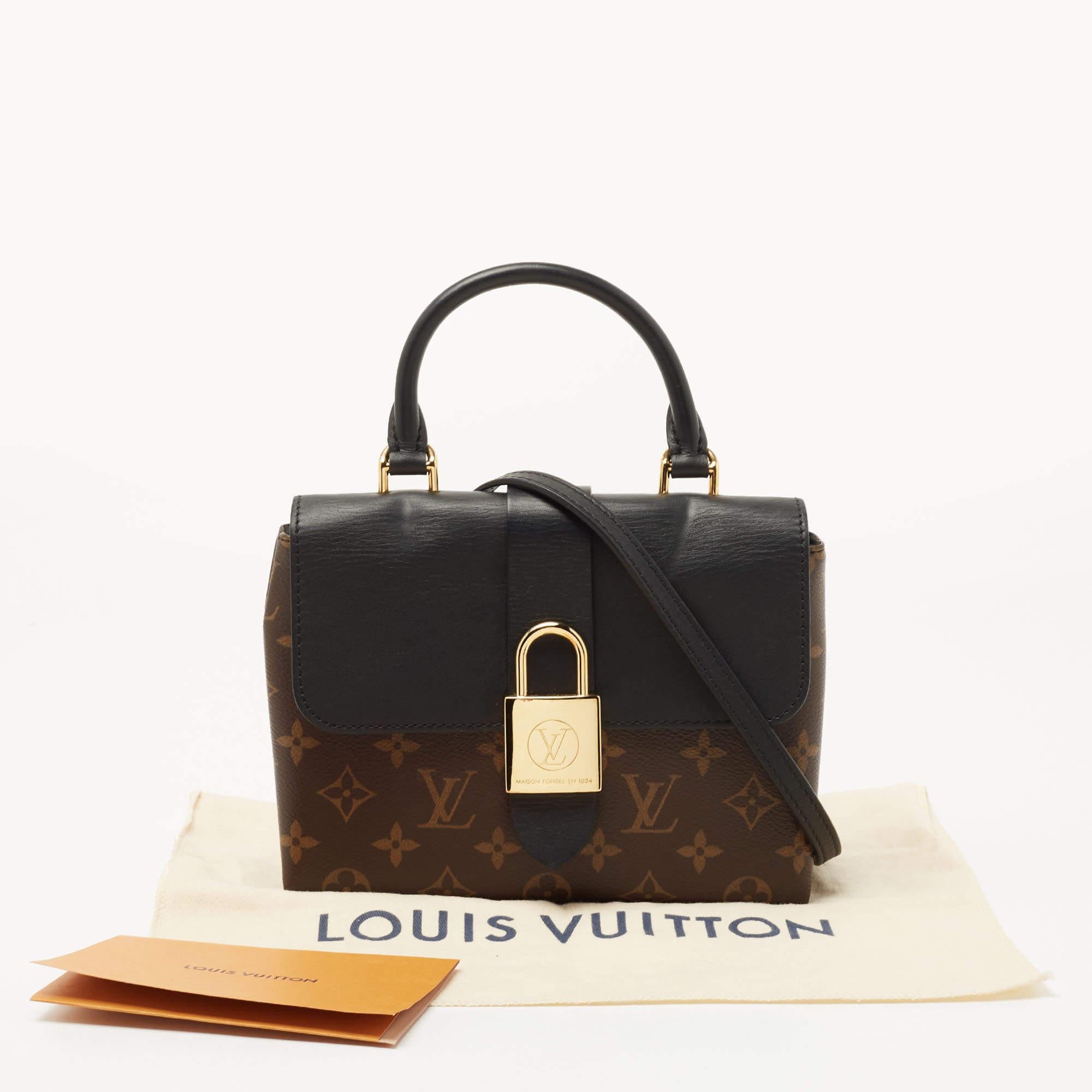 Louis Vuitton Monogram Canvas and Leather Locky BB Bag For Sale 9